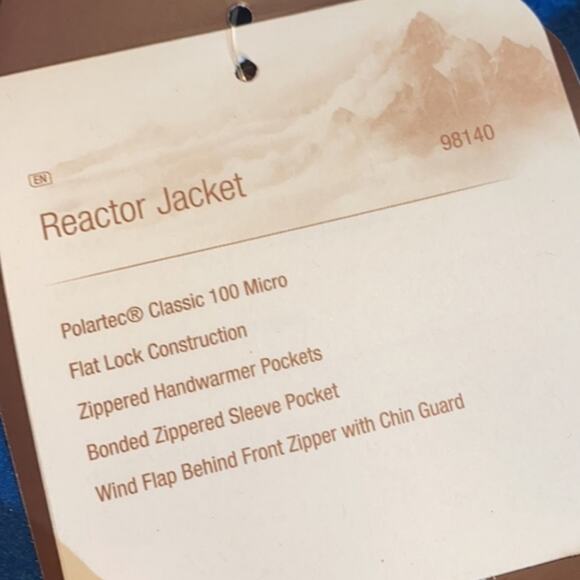 NWT Marmot Polartec Reactor Fleece Jacket XL Blue Sapphire - Picture 11 of 12